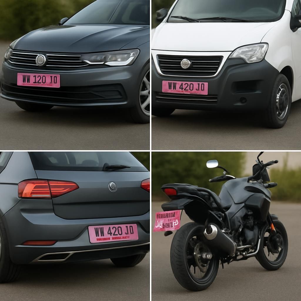 Découvrez la plaque d'immatriculation rose, un nouveau dispositif en France destiné à améliorer la sécurité et l'identification des véhicules.